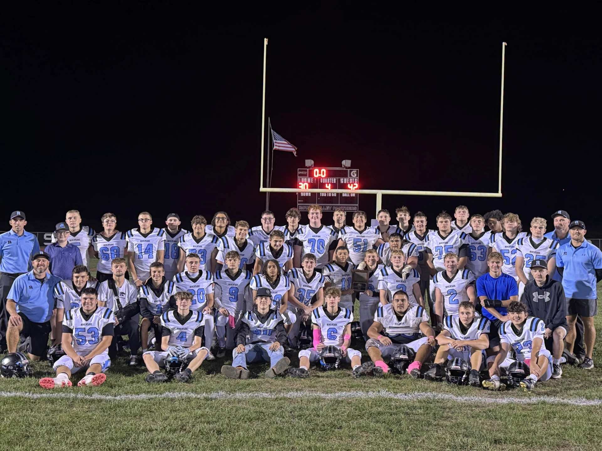 Riverside Tops Royal Valley 42-30, Claims First NEKL Football Title